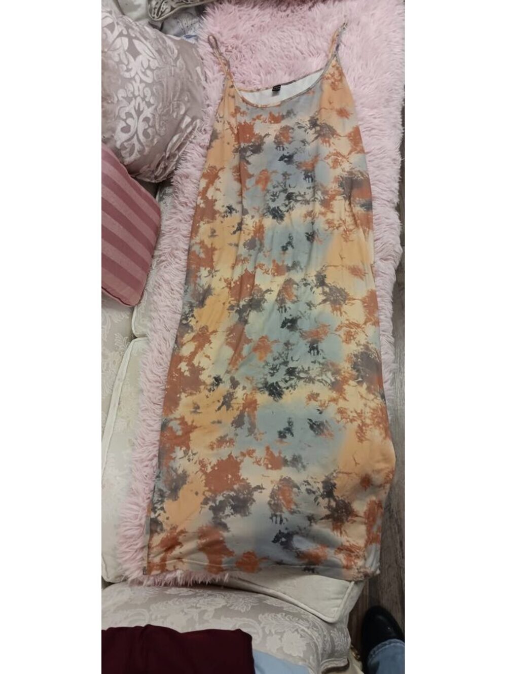 Tie dye maxi dress